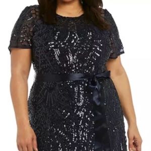 Navy R&M Richards Dress Size 20W